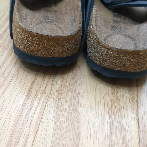 Birkenstock Leather Black Arizona Sandals 38 N - Picture 5 of 9